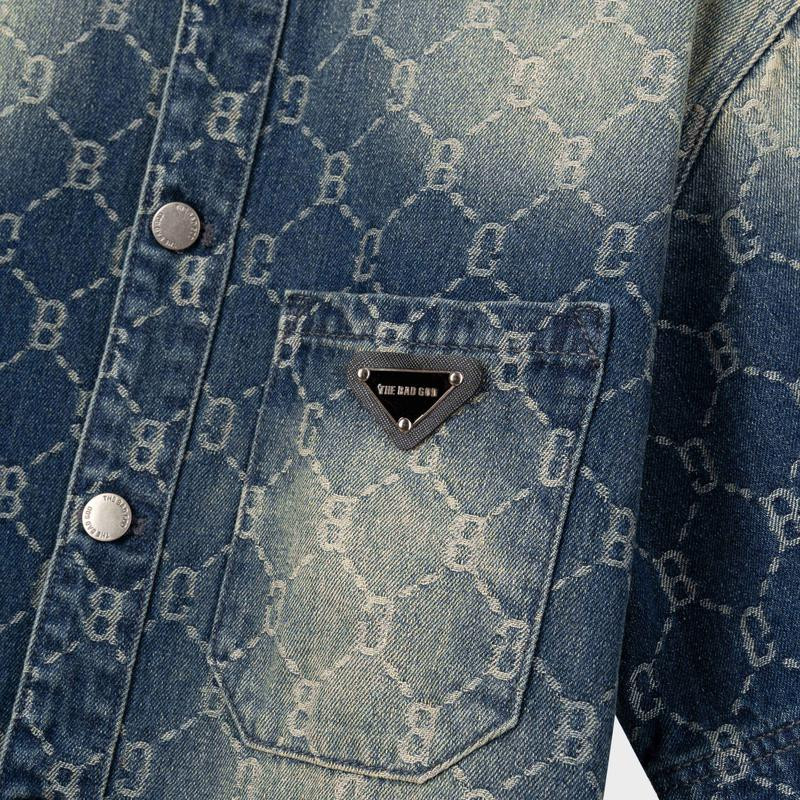 Bộ quần áo denim The Bad God Áo Sơ Mi Ethan và Quần short  Ethan