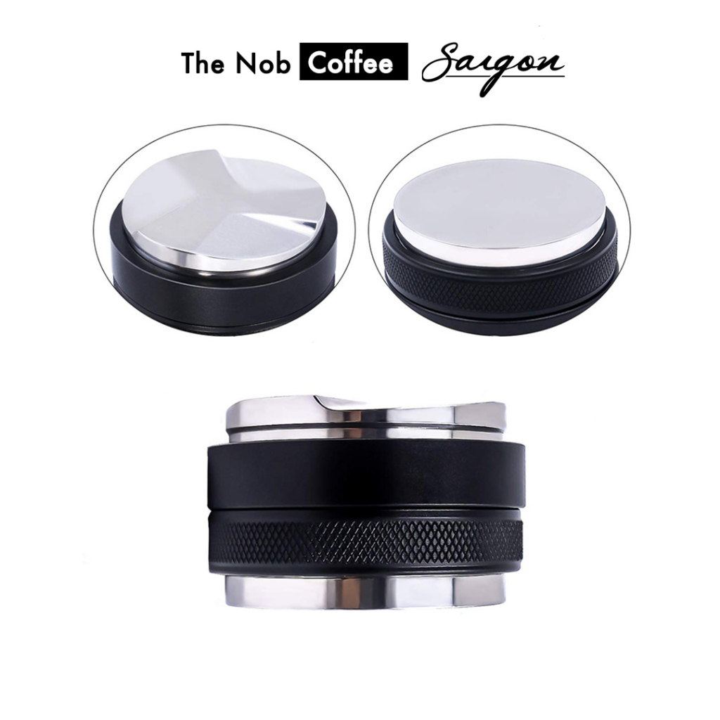 Tamper nén cà phê kiêm dàn đều OCD 2-IN-1 2 đầu | Cỡ 51mm, 53mm, 58mm