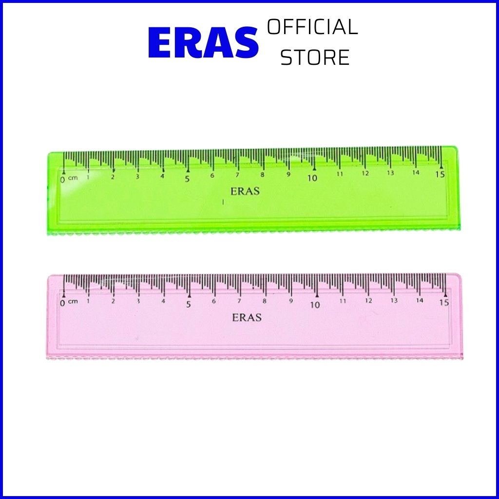 Thước Kẻ Màu 15cm  Eras E906