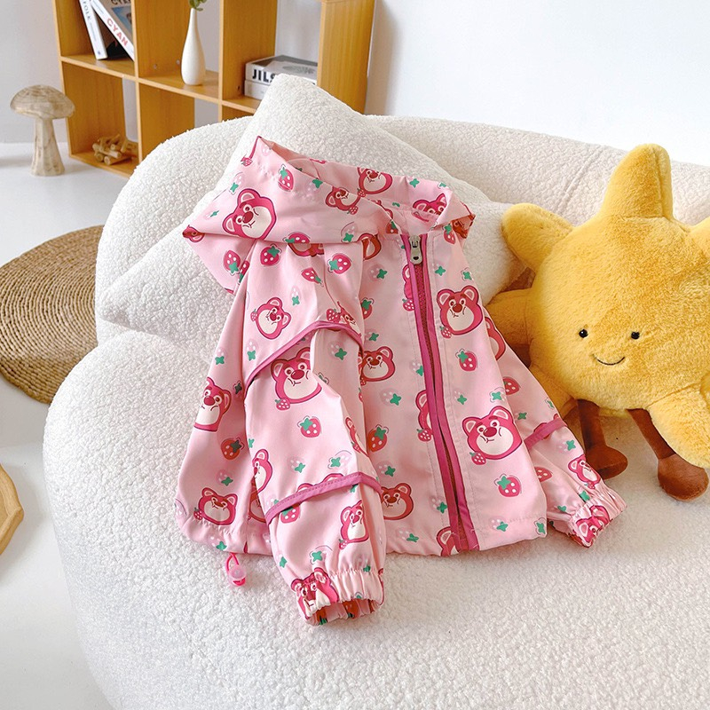 ÁO KHOÁC GIÓ CHO BÉ GÁI SIZE 8-28KG