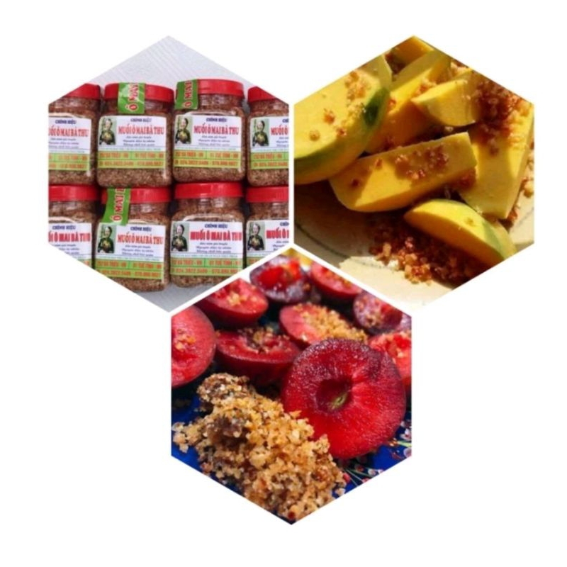 Combo 5 lọ muối ô mai Bà Thu - Muối ô mai bà thu chính hiệu