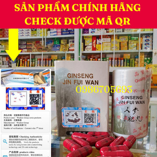 Nhân sâm tăng phì hoàn check được mã, hàng chính hãng - ginseng jin fui wan hỗ trợ tăng cân
