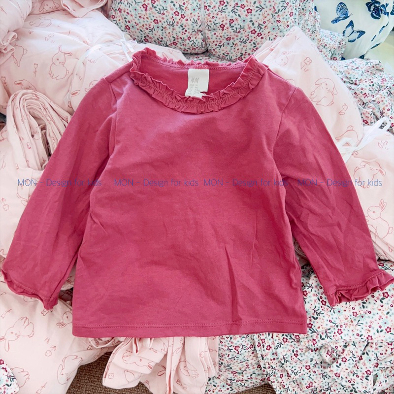 Áo dài tay HM hàng xuất xinh yêu cho bé