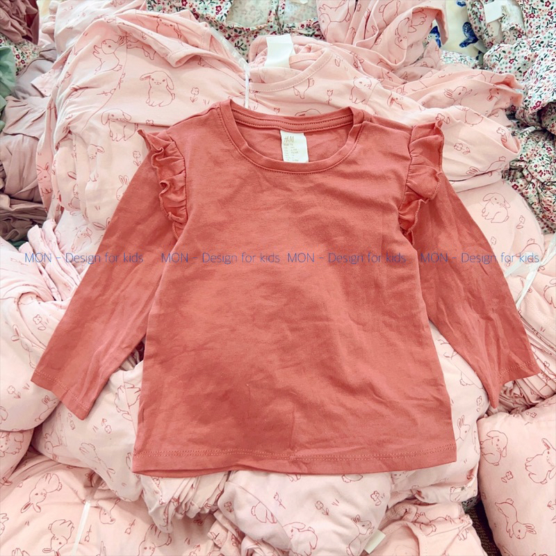 Áo dài tay HM hàng xuất xinh yêu cho bé