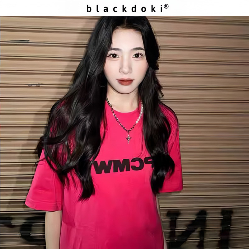 Áo thun nữ BLACKDOKI-WMC , áo phông form rộng tay lỡ cá tính hiện đại cá tính chất cotton dày dặn