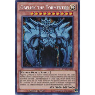[ dưa hấu yugioh ] Lá thẻ bài Yugioh Vị Thần Obelisk The Tormentor - Secret Rare - Tặng bọc bài nhựa bảo quản