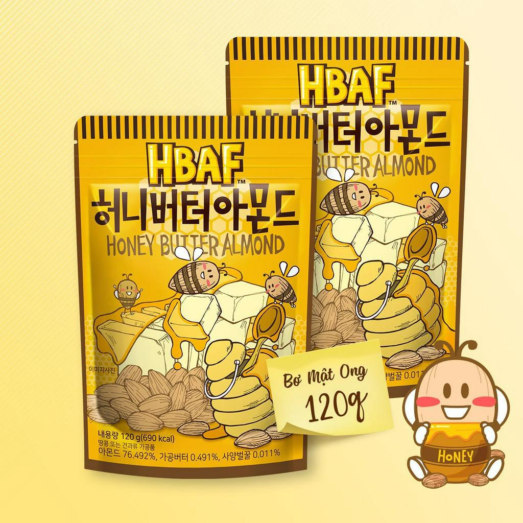 Hạt Hạnh Nhân Tẩm Vị Hàn Quốc HBAF 120G