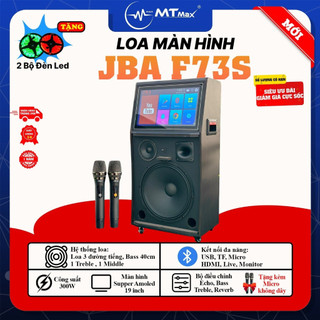 Loa karaoke màn hình jba f73s - công suất lớn 300w màn hình amoled mượt mà bass siêu trầm 40cm tặng kèm bộ đèn led 5m