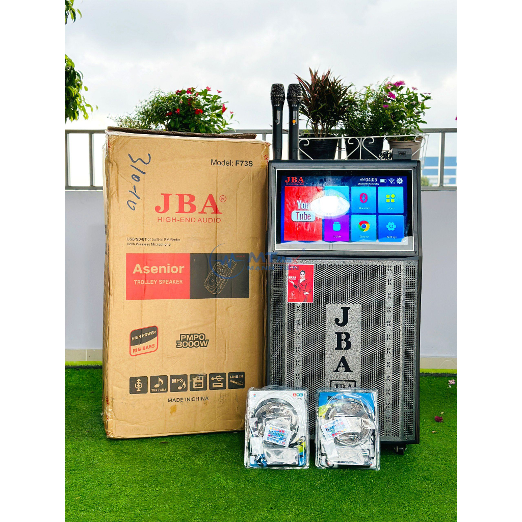 Loa Karaoke Màn Hình JBA F73S - Công Suất Lớn 300W Màn Hình Amoled Mượt Mà Bass 40Cm Siêu Trầm Âm Thanh Mạnh Mẽ Uy Lực