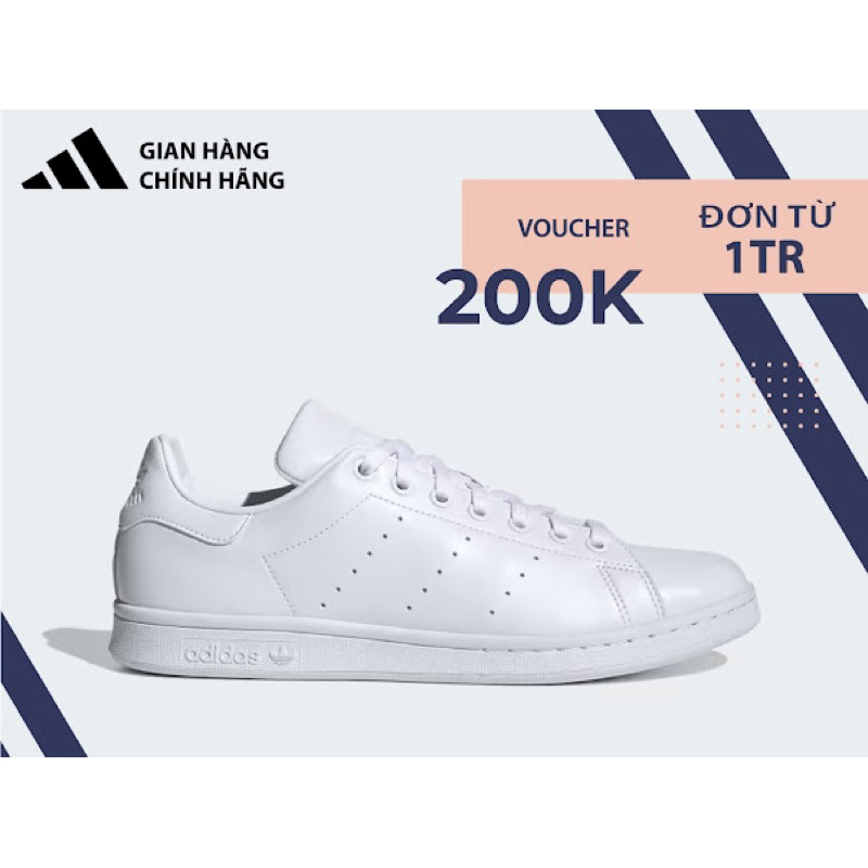 Giày Adidas Superstar  White Full Trắng ‘ H00201 ‘FREE SHIP'
