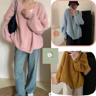 Áo khoác cardigan dáng dài bigsz from rộng kiểu dáng dễ mặc basic đơn giản tay phồng mẫu hot 2024 phù hợp mọi lứa tuổi