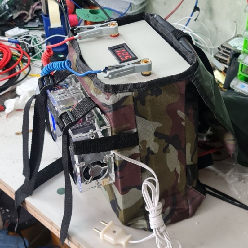 Pin lithium 12V/60Ah Tặng Sạc Và Balo Bảo Hành 1 Năm