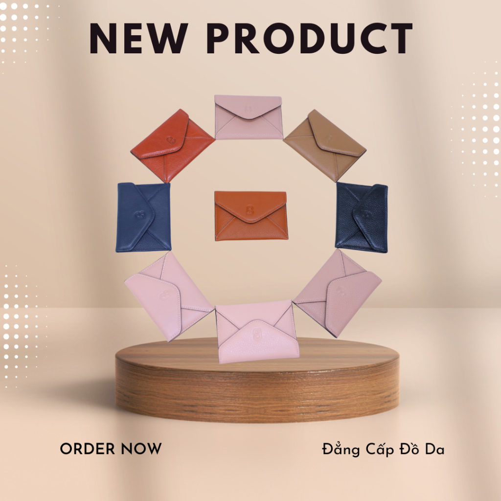 Ví da cao cấp ví bìa thư ví namecard thương hiệu BLANDA 9VNBH53