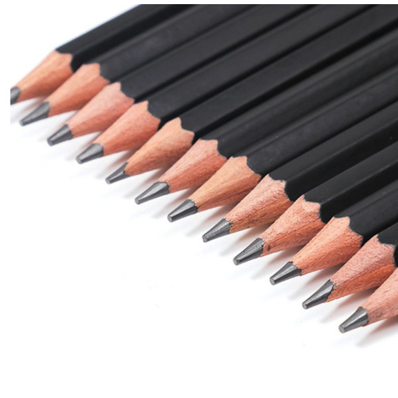 Bút chì 2B vỏ đen bút chì QiLi bút vẽ