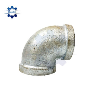 Co ren trong sắt kẽm - cút nối 90° 2 đầu ren trong sắt mạ kẽm