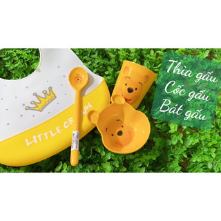 Thìa , cốc, bát  ăn dặm gấu disney