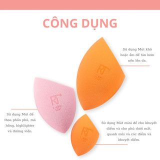 Set 3 mút trang điểm RT Real Techniques Ultimate Sponge Trio