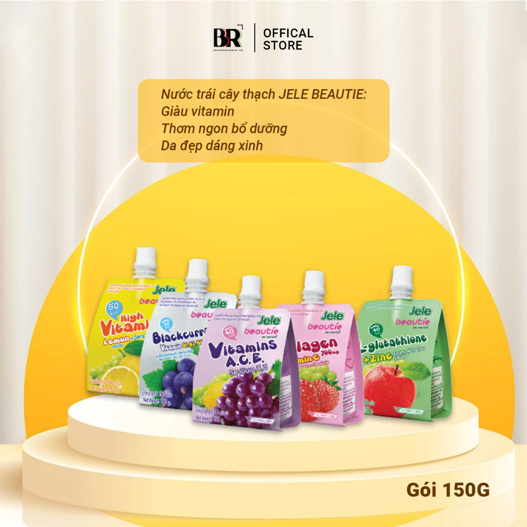 Nước ép thạch trái cây Jele Beautie 150g