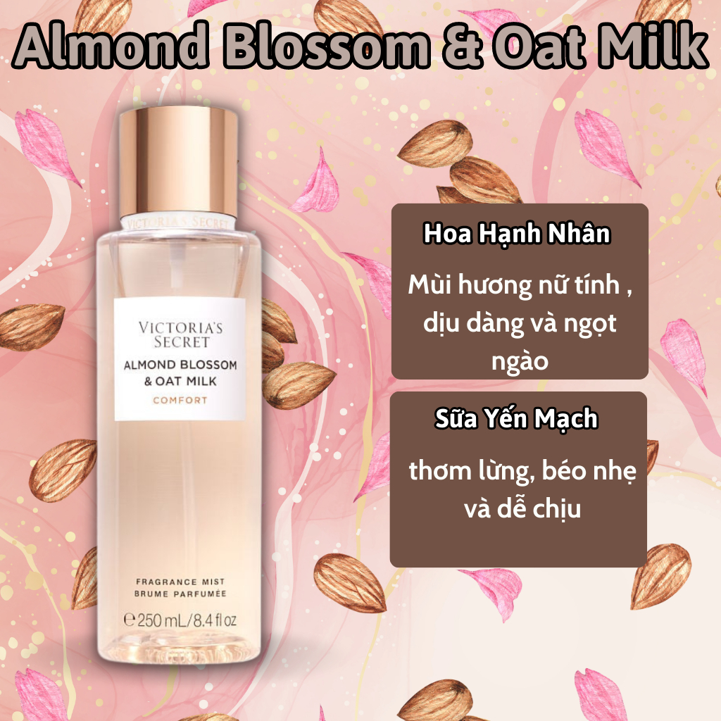 Body Mist Victoria Secret Chính Hãng Natural Beauty, Xịt Thơm Body Toàn Thân Victoria Secret Hương Nước Hoa 250ml