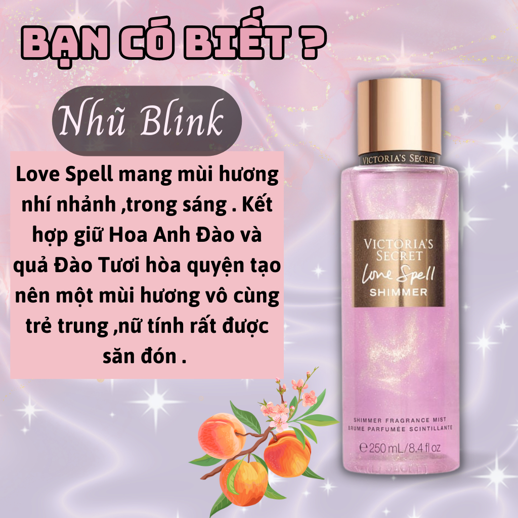 Body Mist Victoria Secret Chính Hãng Shimmer, Xịt Thơm Body Toàn Thân Victoria Secret Hương Nước Hoa