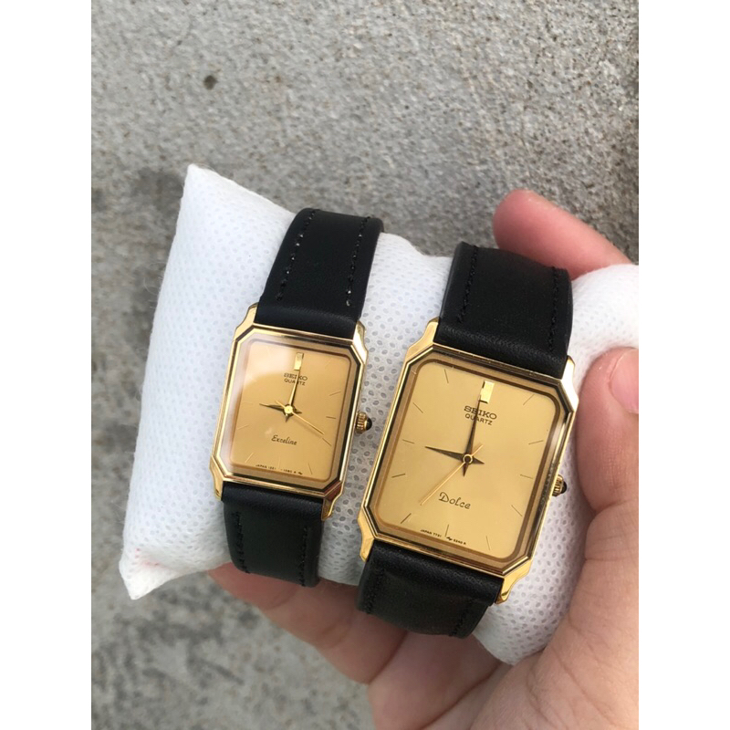 Đồng hồ CẶP SEIKO TANK NHẬT HÀNG 2hand