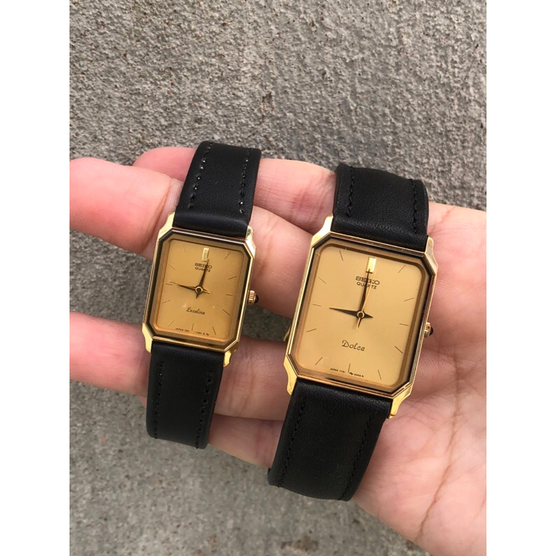 Đồng hồ CẶP SEIKO TANK NHẬT HÀNG 2hand