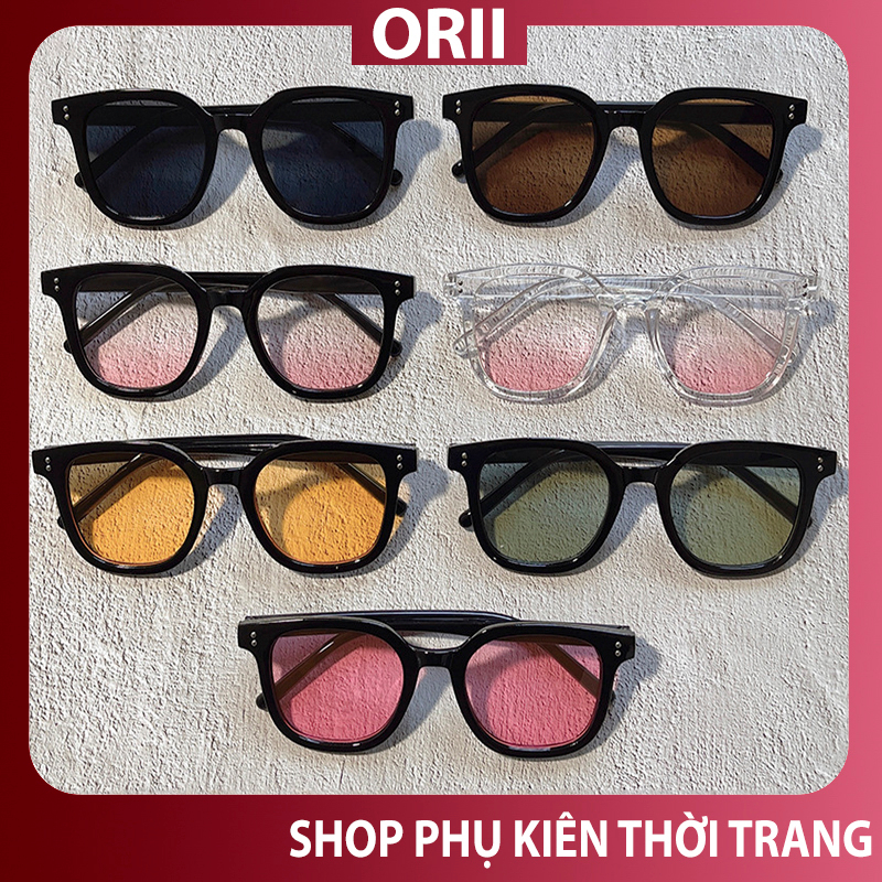 Mắt kính râm ,mắt kính đi biển nhiều màu chụp hình siêu ngầu xinh xoắn ORII .Mắt kính gọng nhựa cao su non .