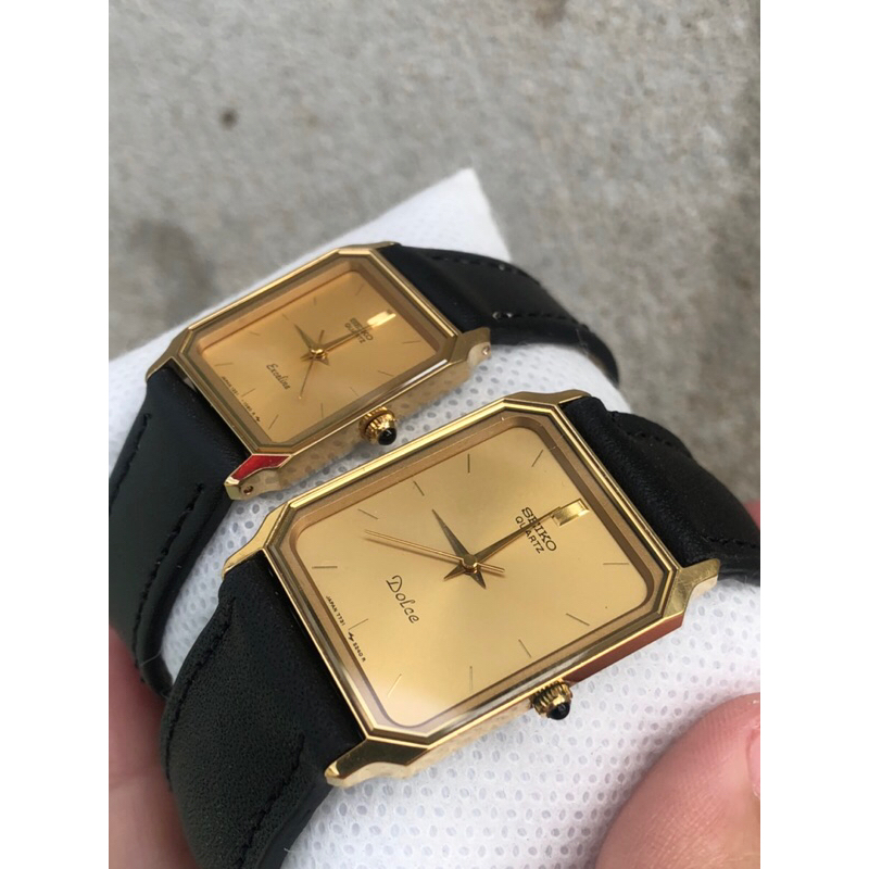 Đồng hồ CẶP SEIKO TANK NHẬT HÀNG 2hand