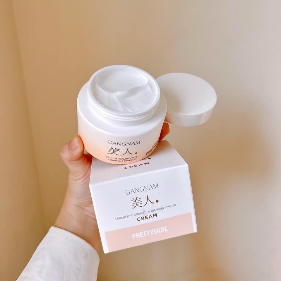 Kem Dưỡng Trắng Da Mờ Thâm Nám Pretty Skin Gangnam Miin Cream 50ml Giúp Chống Lão Hóa & Giảm Nếp Nhăn - Bebeau