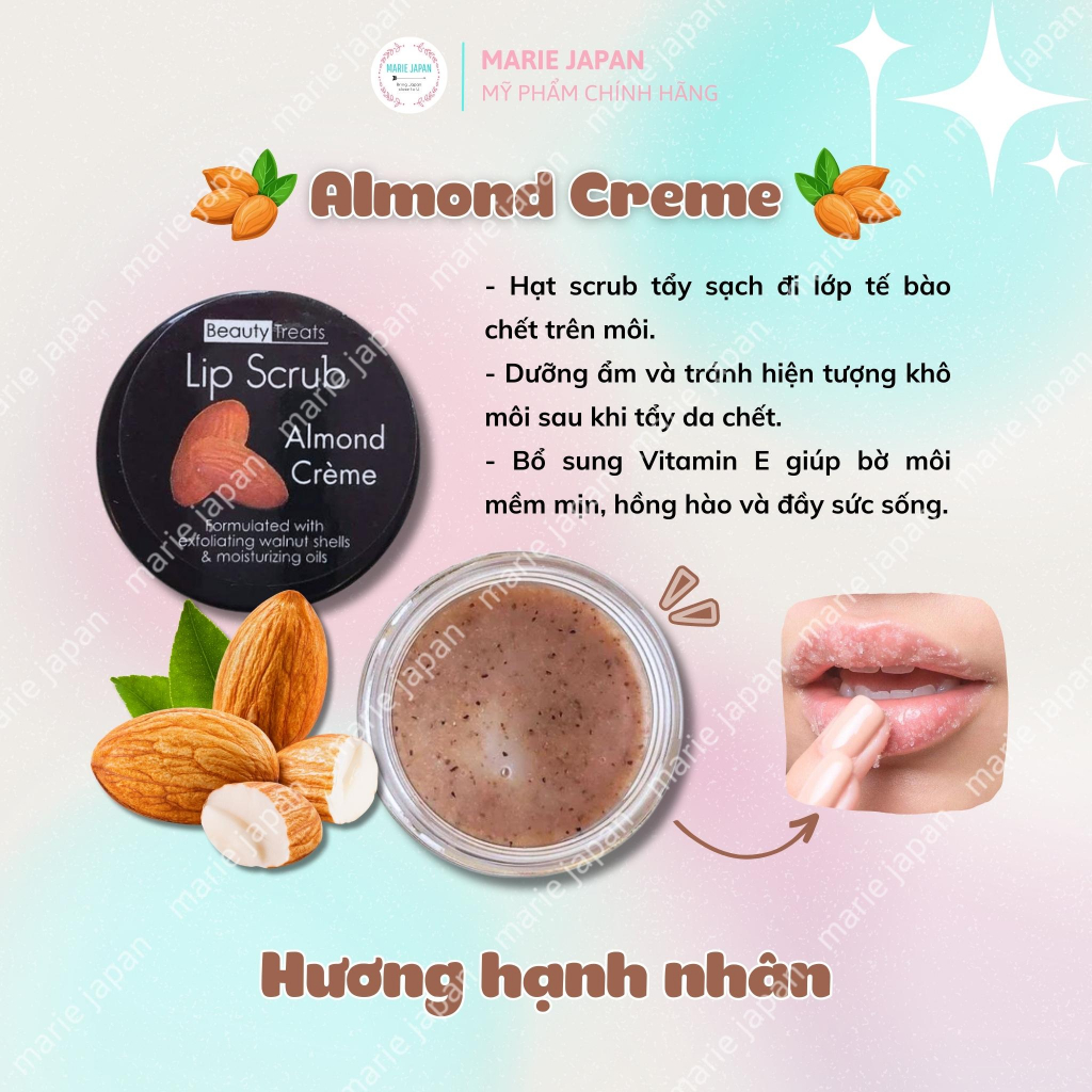 Tẩy Tế Bào Chết Môi Beauty Treats Lip Scrub Mỹ 10.5G