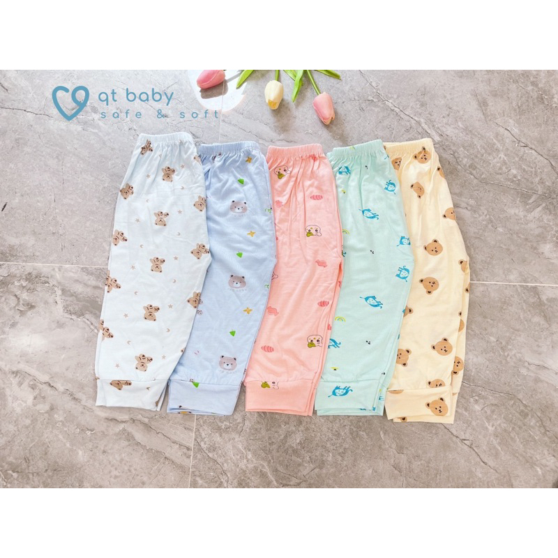 Quần dài thun lạnh in hình ngộ nghĩnh cho bé trai và bé gái
