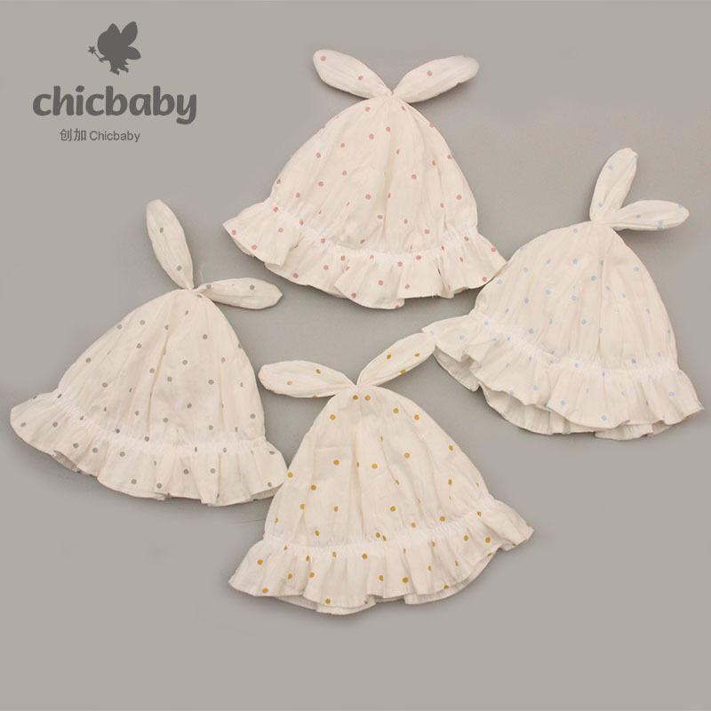 Mũ trắng bèo cho bé sơ sinh 0-3 tháng