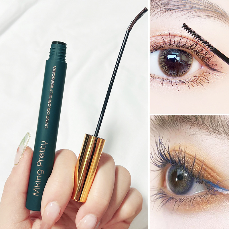 Mascara Mking Màu Đen/Nâu Siêu Mịn Chống Thấm Nước Không Gây Lem, Nhòe Chuốt Dày, Dài Và Làm Cong Mi Tự Nhiên yun.shop32