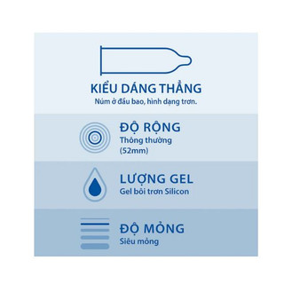 [Hỏa Tốc Q10] Durex Invisible Extra Thin Extra Sensitive siêu mỏng, tăng cảm xúc