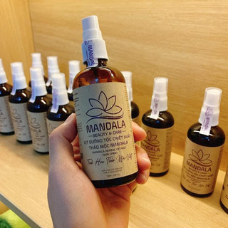 Xịt dưỡng tóc chiết xuất thảo mộc, nuôi dưỡng tóc, kích thích mọc tóc mandala 100ml