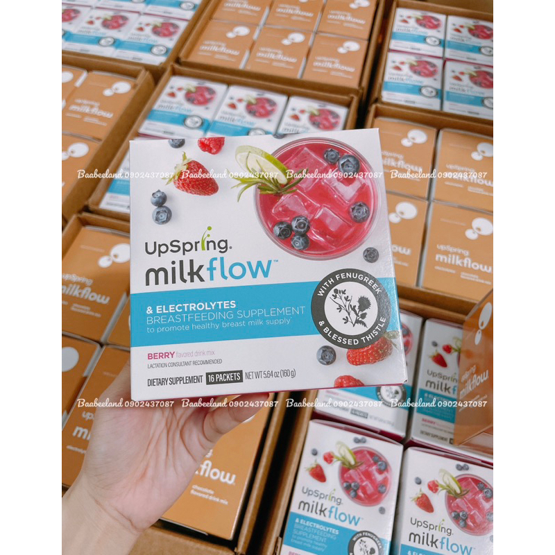 Trà lợi sữa UpSpring Milkflow Vị Berry và Chocolate - BAABEELAND