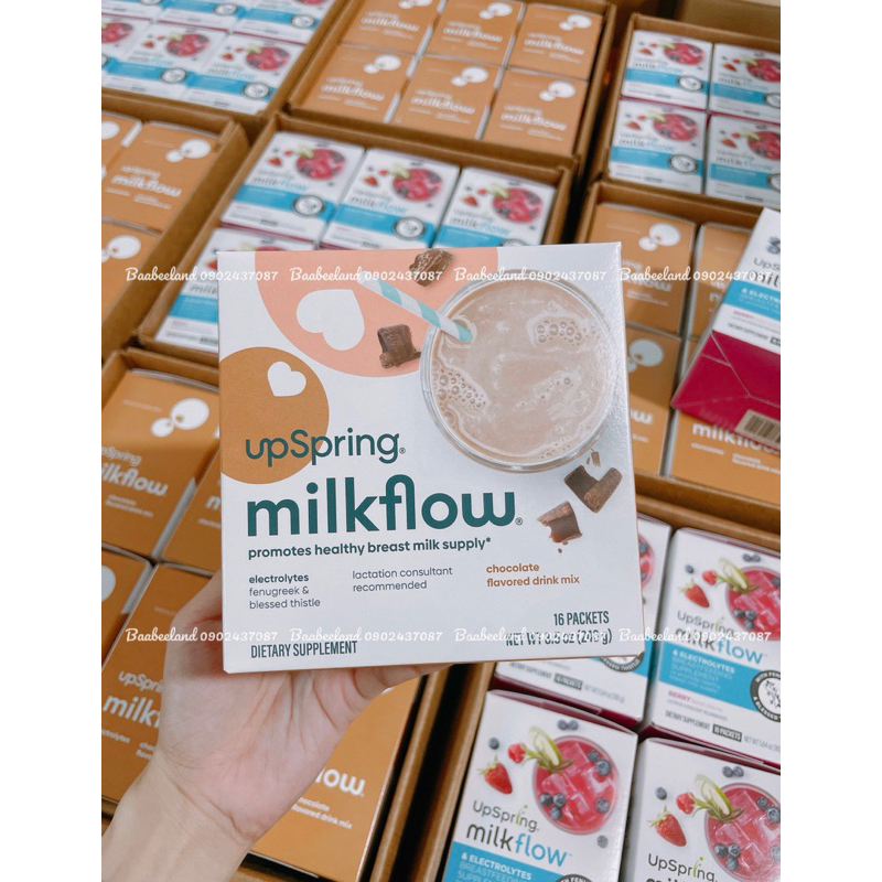 Trà lợi sữa UpSpring Milkflow Vị Berry và Chocolate - BAABEELAND