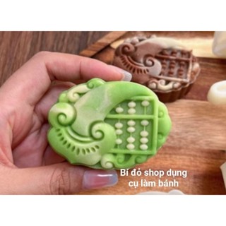 Khuôn trung thu lò xo 2022 BÀN TÍNH NHƯ Ý 1 mặt 1 nhấn 75g