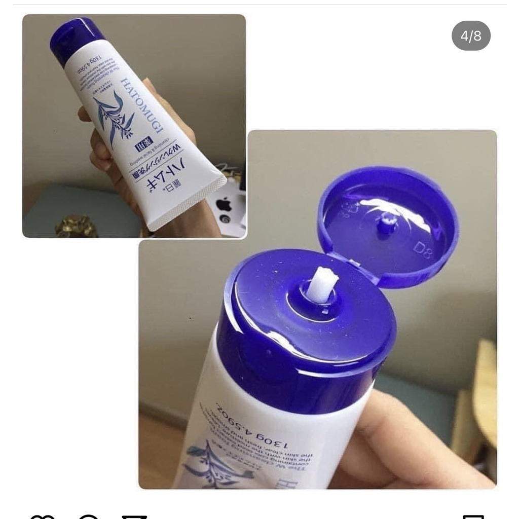 Sữa Rửa Mặt Trắng Da Hatomugi Moisturizing & Facial Washing 130G