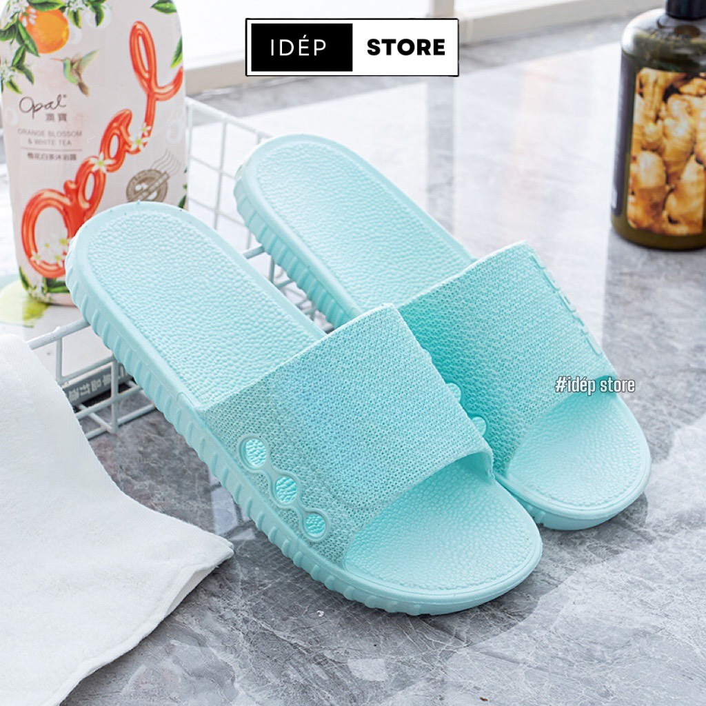 Dép nam nữ quai ngang cao su êm chân chống trượt đi trong nhà, văn phòng, nhà tắm - iDép DL321