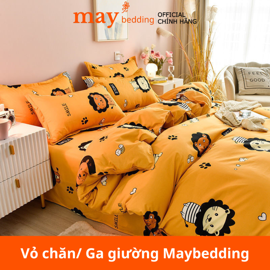 Vỏ chăn ga gối Maybedding m6 hoặc m8 lồng được ruột poly cotton nhiều mẫu