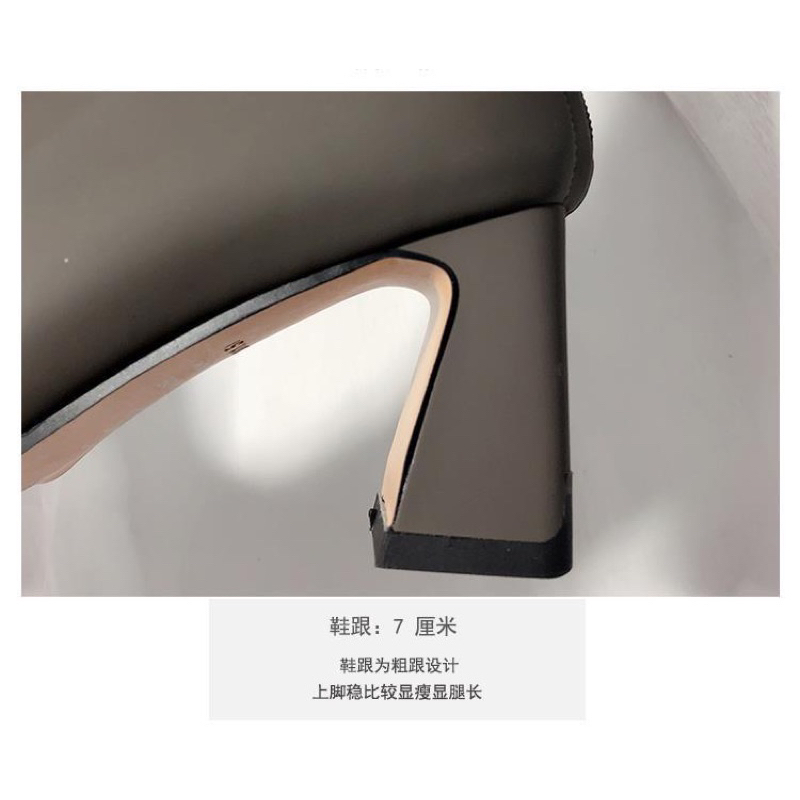 Bốt da PU Forever đế vuông cao 7CM hàng mới 2023