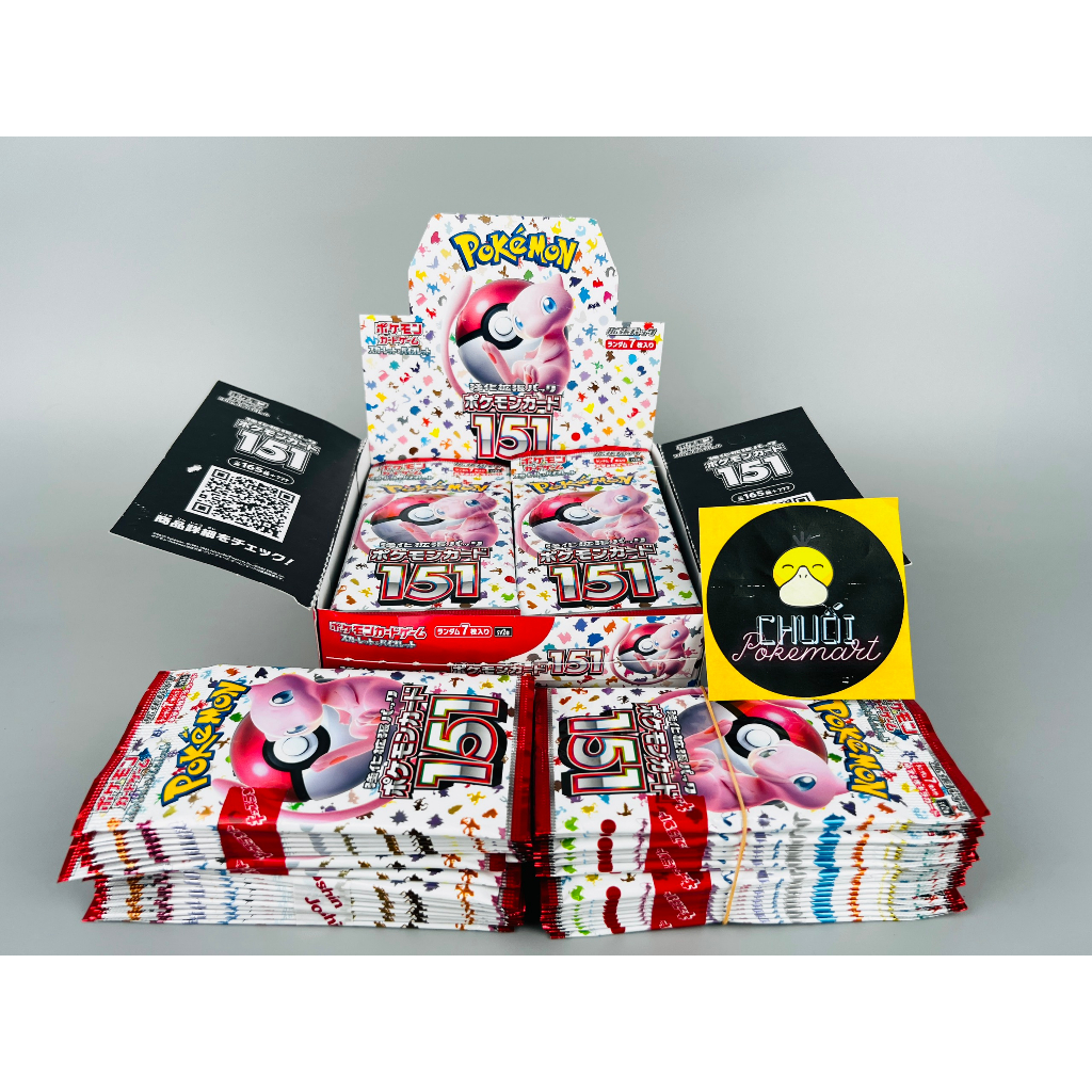 Card Pokemon TCG chính hãng Nhật 151- set 10/20 pack - box new