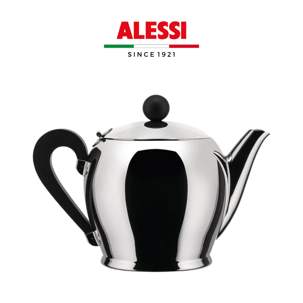 Bộ ấm pha cà phê, trà, sữa bằng thép không gỉ ALESSI BOMBÉ - Hàng chính hãng
