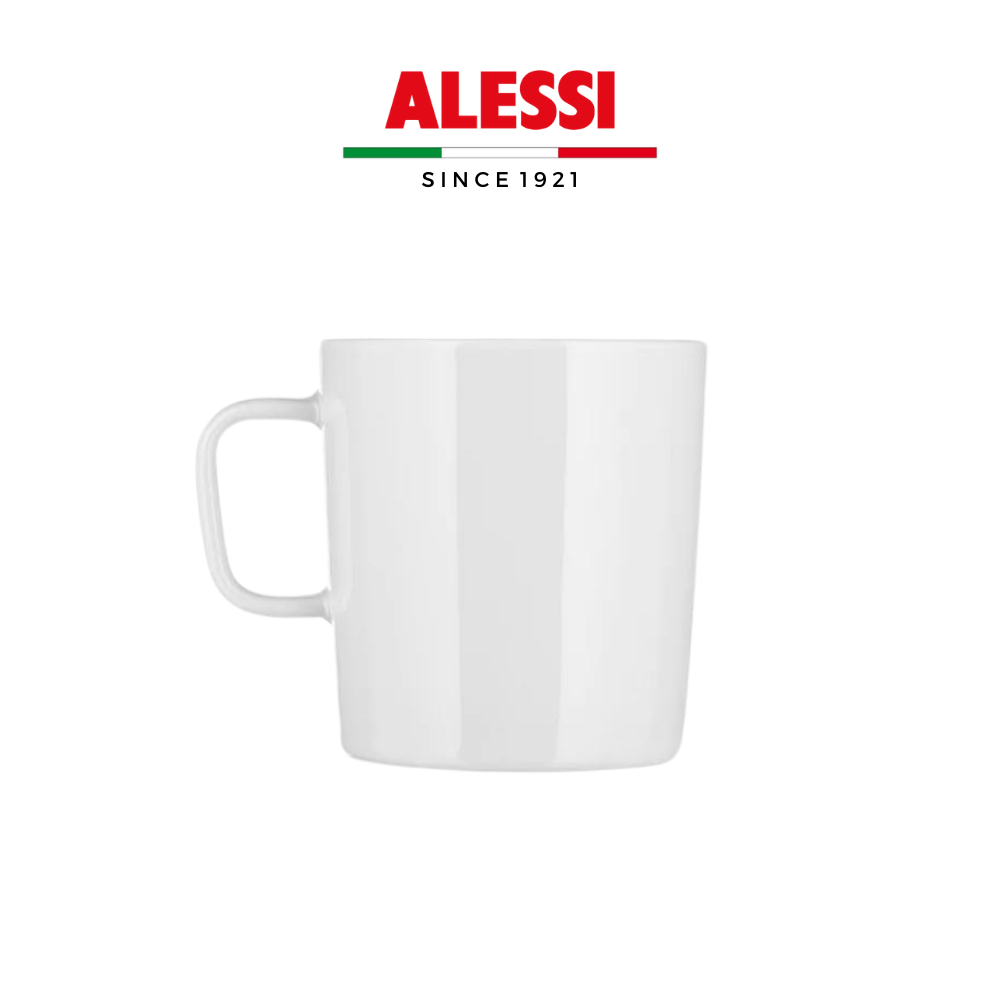 Bộ tách sứ trắng uống trà/cà phê ALESSI PLATEBOWL CUP - Hàng chính hãng