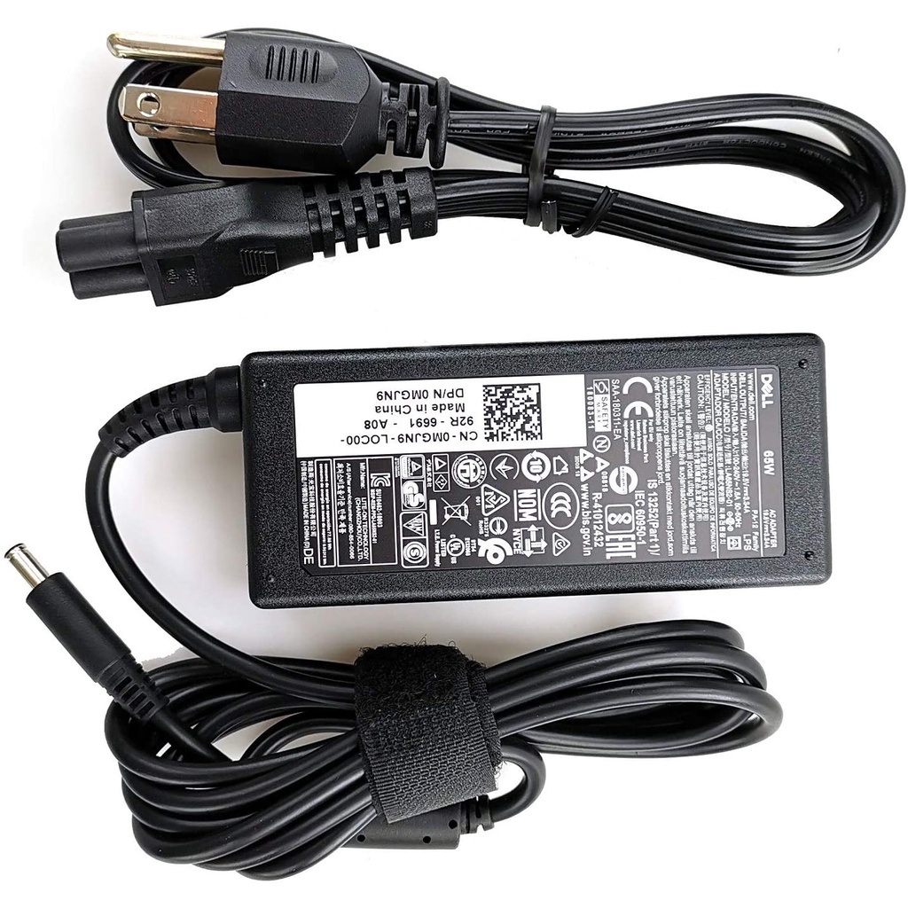 Sạc laptop Dell 19.5V-3.34A 65W ZIN chân kim nhỏ cho Dell Inspiron 13 14 15 3000 5000 3451 3458 5558 5568