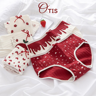 Quần Lót Nữ Cotton Cao Cấp Họa Tiết Dâu Tây Dễ Thương Kháng Khuẩn OTIS Q02