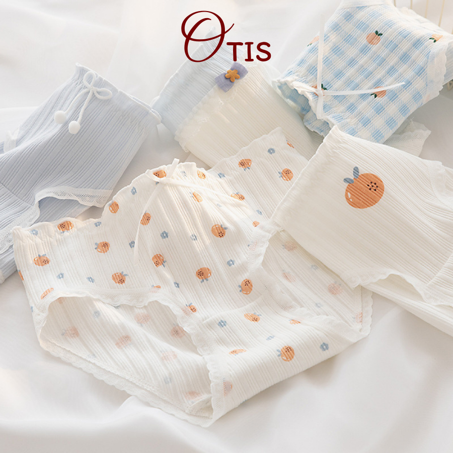 Quần Lót Nữ Cao Cấp, Quần Lót Cotton Họa Tiết Dễ Thương Co Dãn 4 Chiều OTIS Q05