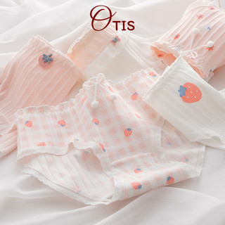 Quần Lót Nữ Cotton Cao Cấp Họa Tiết Dễ Thương, Thắt Nơ Xinh Xắn OTIS 8033