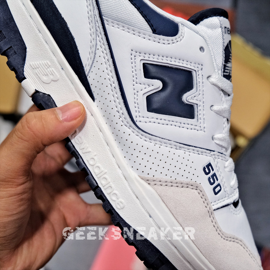 Giày Sneaker cổ thấp NB / New Balance 550 ‘White Navy’ BB550WA1